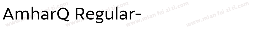 AmharQ Regular字体转换